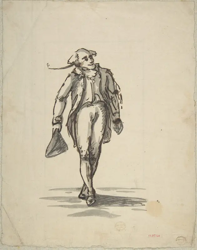 Figure of a Man, the Lawyer Wall Art by Henry William Bunbury - High-Resolution Digital Print