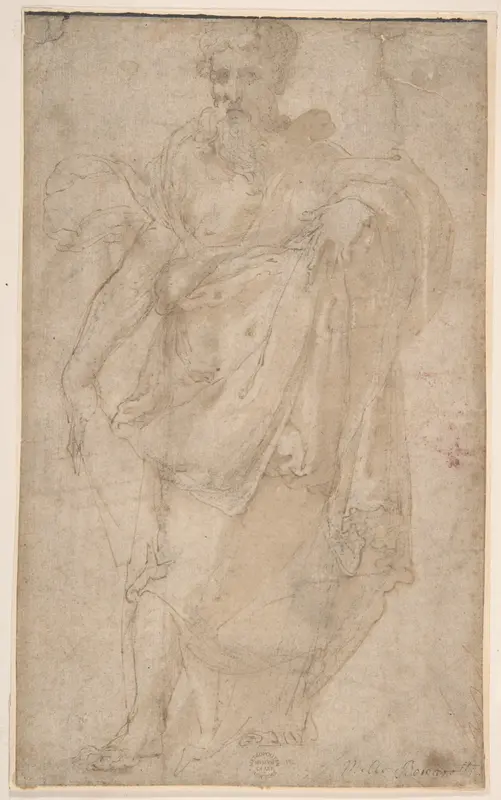 Figure of a Prophet Wall Art by Anonymous, Italian, 16th century - High-Resolution Digital Print