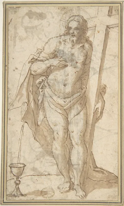 Figure of Christ Wall Art by Anonymous, Italian, Bolognese - High-Resolution Digital Print