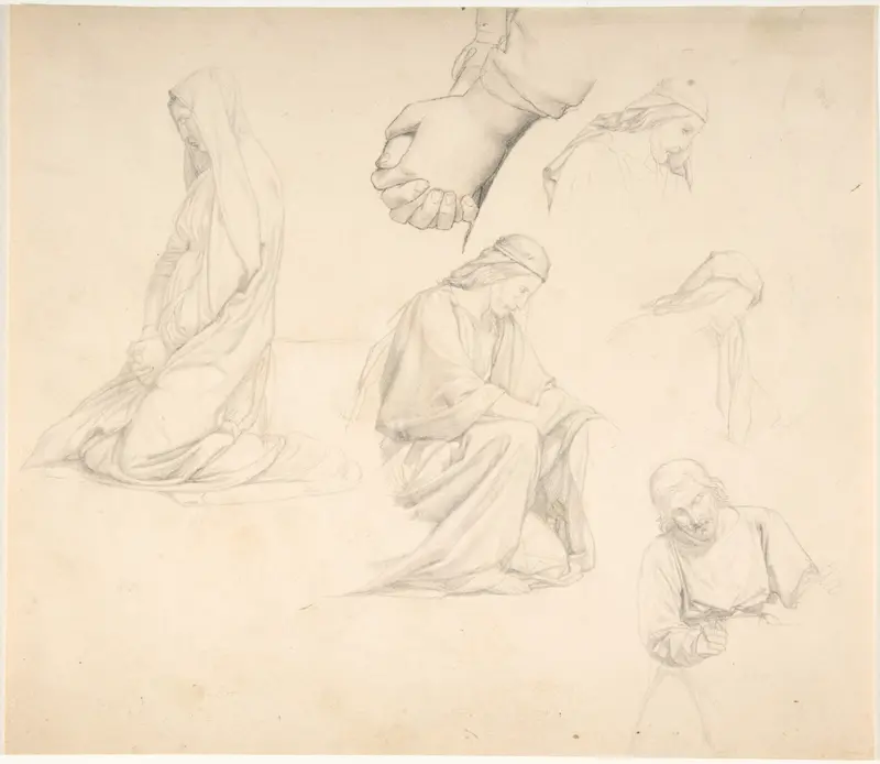 Figure Studies Wall Art by Alphonse-Henri Périn - High-Resolution Digital Print