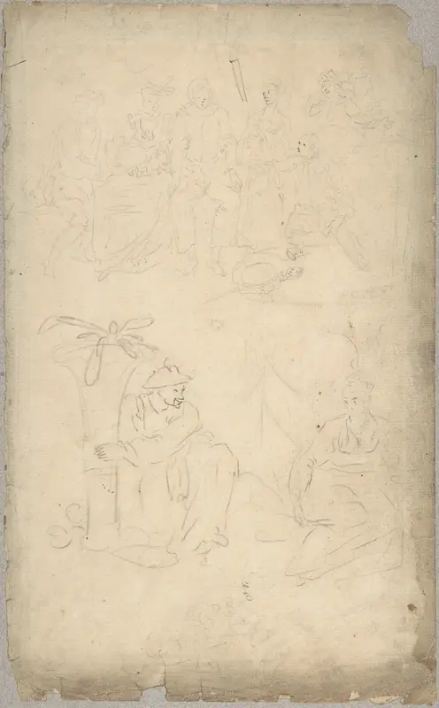 Figure studies Wall Art by George Bickham, Sr. - High-Resolution Digital Print