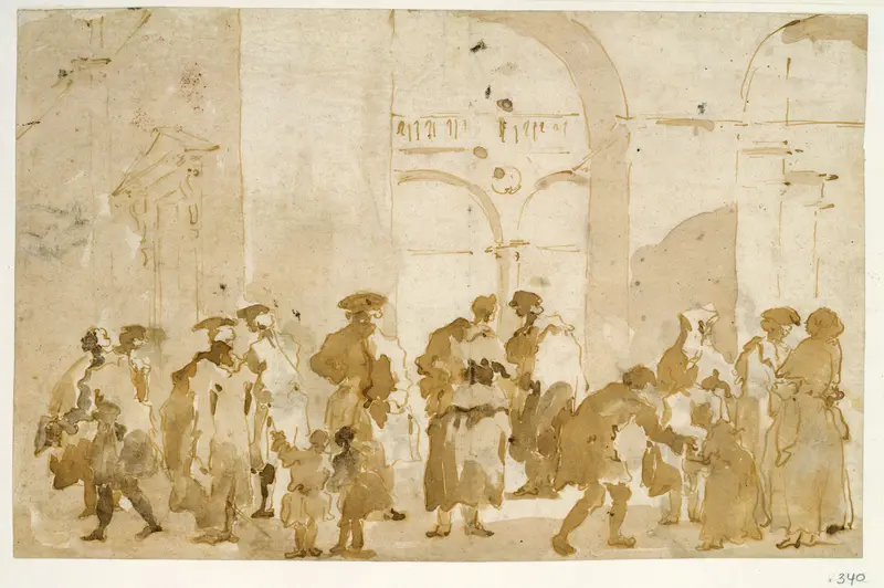 Figure Studies Wall Art by Francesco Guardi - High-Resolution Digital Print