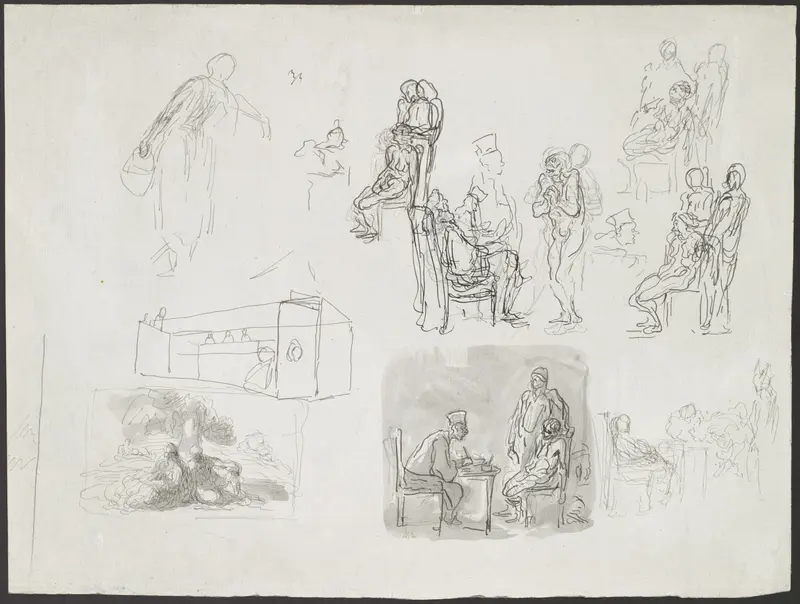 Figure Studies, Including Scenes of Interrogation