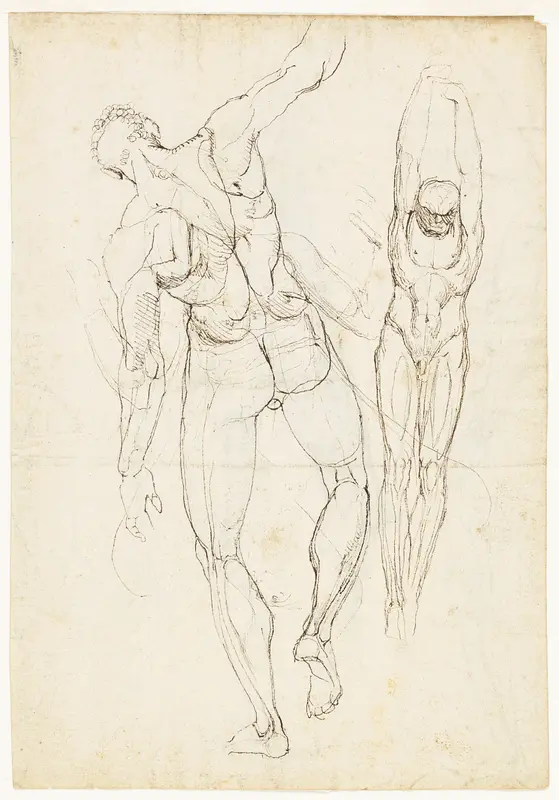 Figure Studies (recto and verso) Wall Art by Henry Fuseli - High-Resolution Digital Print