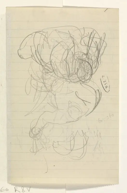Figuur slaat ander figuur neer Wall Art by Leo Gestel - High-Resolution Digital Print