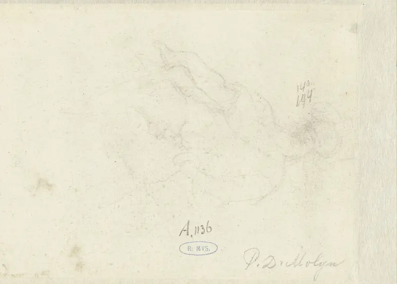 Figuurstudie Wall Art by Gerard ter Borch (II) - High-Resolution Digital Print