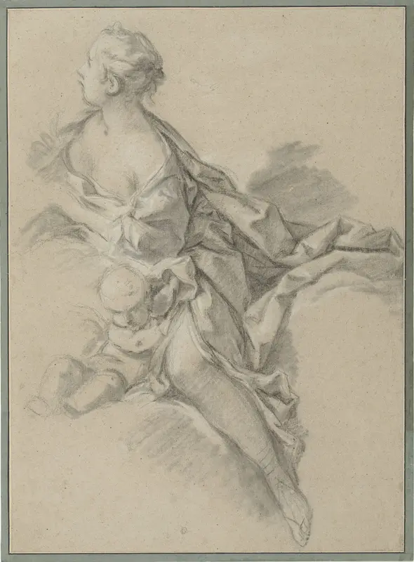Figuurstudie van een vrouw (Clytie) Wall Art by Unknown - High-Resolution Digital Print