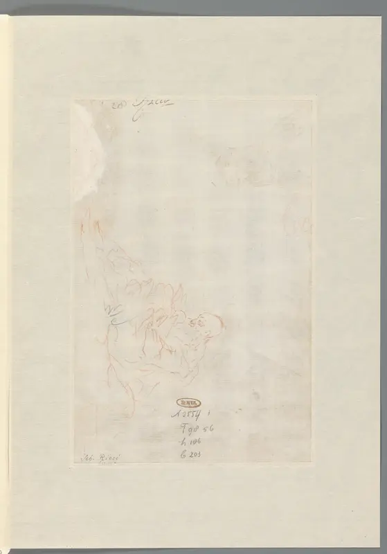 Figuurstudie voor Elia gevoed door de raven Wall Art by Unknown - High-Resolution Digital Print