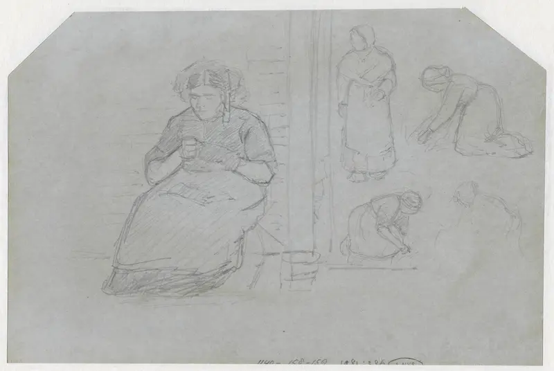 Figuurstudies van vrouwen