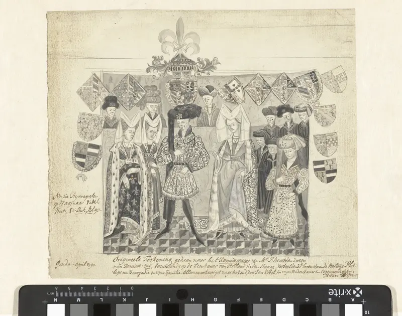 Filips de Goede, hertog van Bourgondië, met gezelschap Wall Art by Jan Kobell (I) - High-Resolution Digital Print