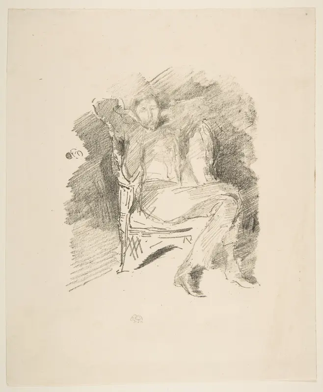 Firelight (Joseph Pennell, No. 1) Wall Art by James McNeill Whistler - High-Resolution Digital Print