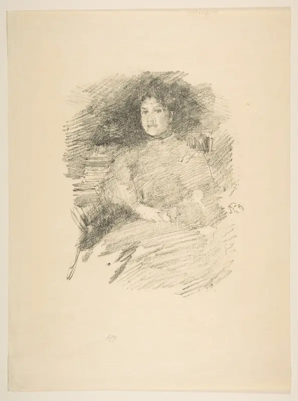Firelight (Mrs. Joseph Pennell) Wall Art by James McNeill Whistler - High-Resolution Digital Print