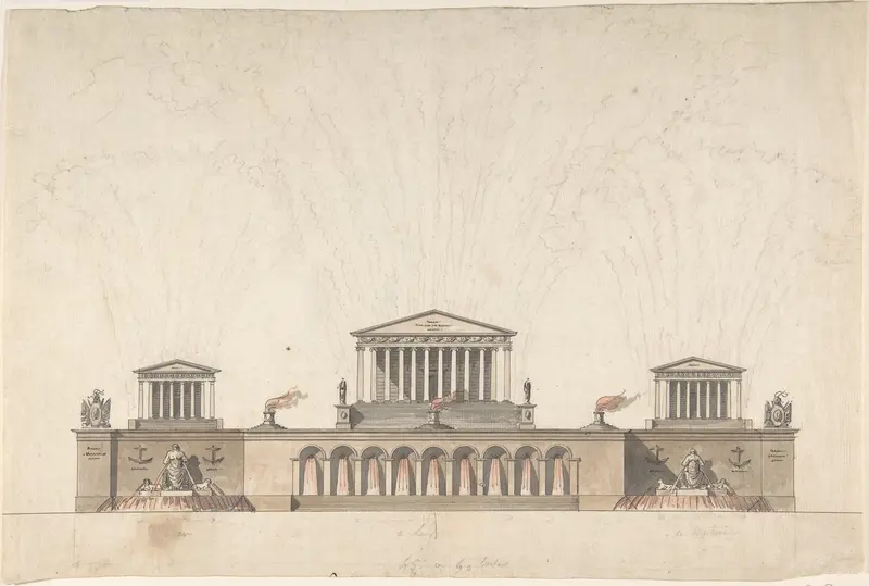 Fireworks for a Naval Victory Wall Art by Anonymous, Italian, 18th or early 19th century - High-Resolution Digital Print