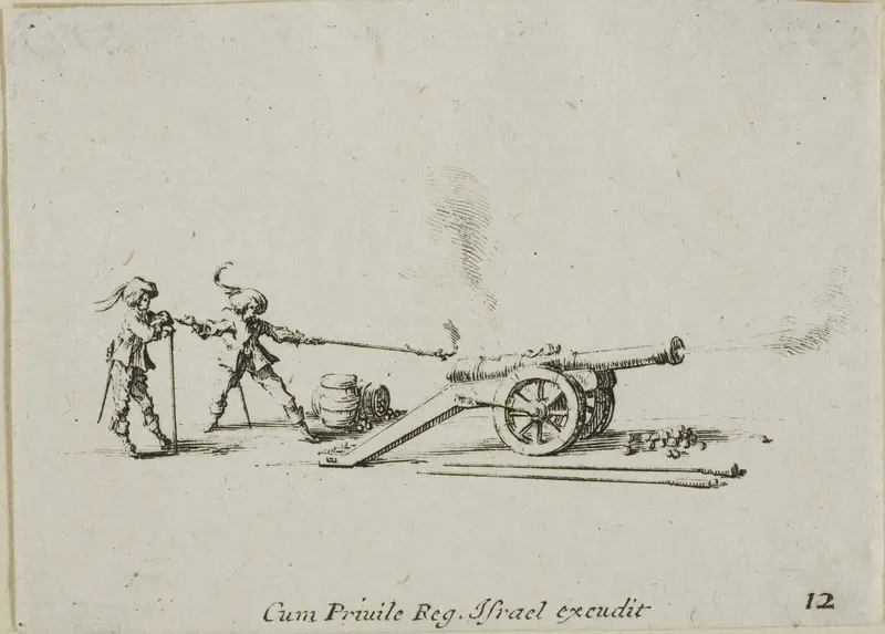 Firing the Canon, plate twelve from The Military Exercises
