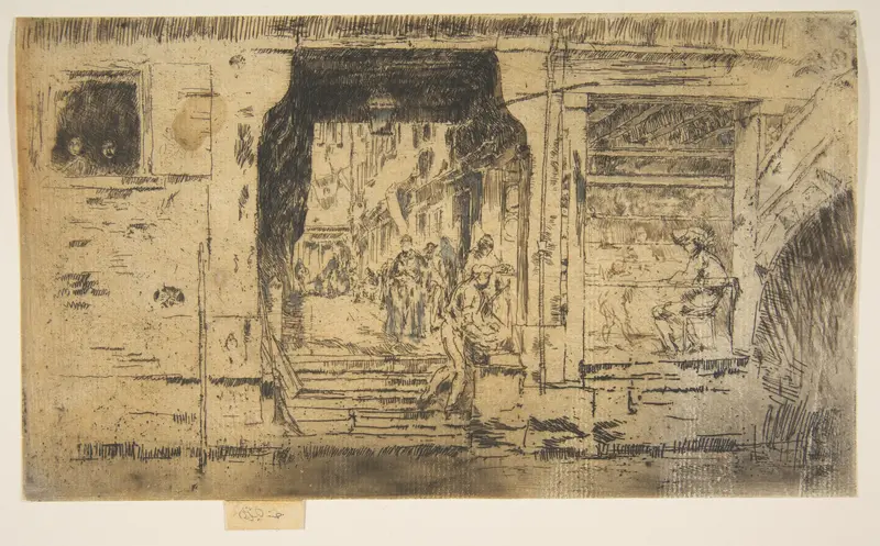 Fish Shop, Venice Wall Art by James McNeill Whistler - High-Resolution Digital Print