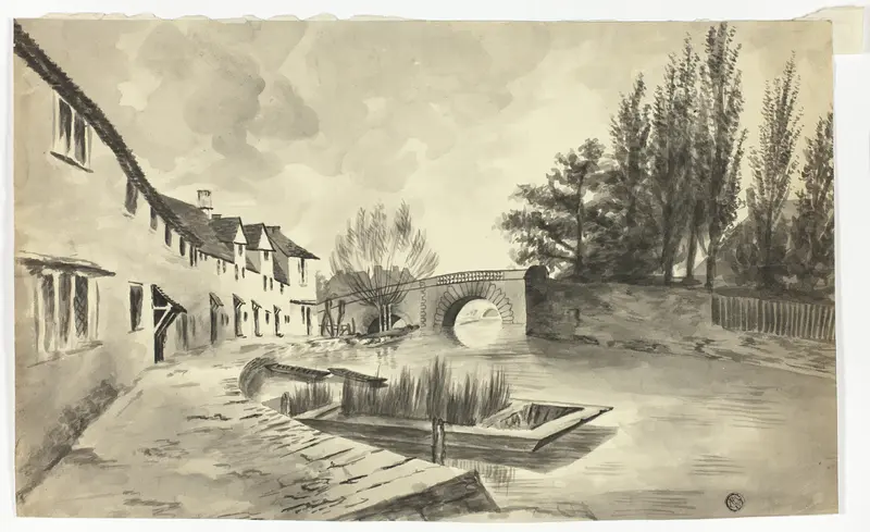 Fisher Row and the Bridge over the River on the New Road Wall Art by Unknown - High-Resolution Digital Print