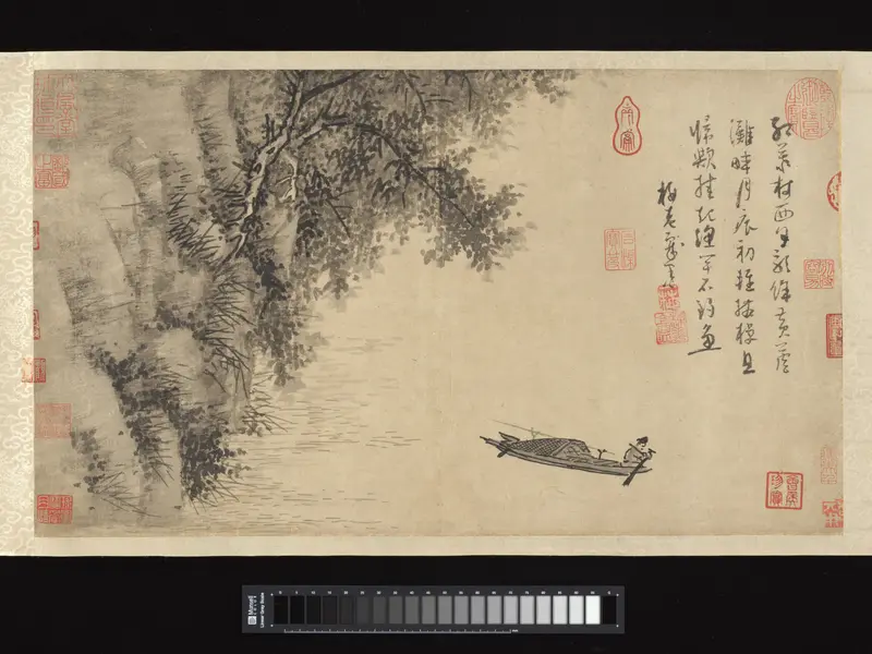 Fisherman Wall Art by Wu Zhen - High-Resolution Digital Print