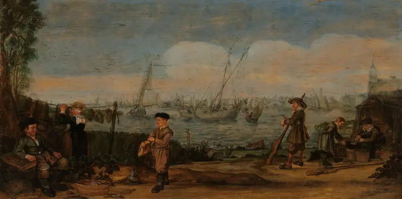 Fishermen and Hunters Wall Art by Unknown - High-Resolution Digital Print