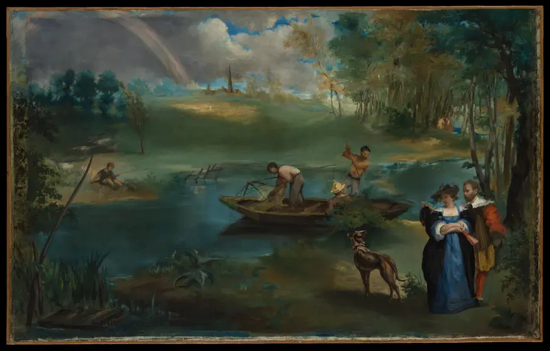 Fishing Wall Art by Edouard Manet - High-Resolution Digital Print