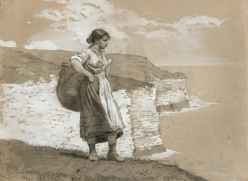 Flamborough Head, England Wall Art by Winslow Homer - High-Resolution Digital Print
