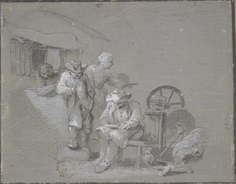 Flemish Peasants Wall Art by Frans Boudewyns - High-Resolution Digital Print