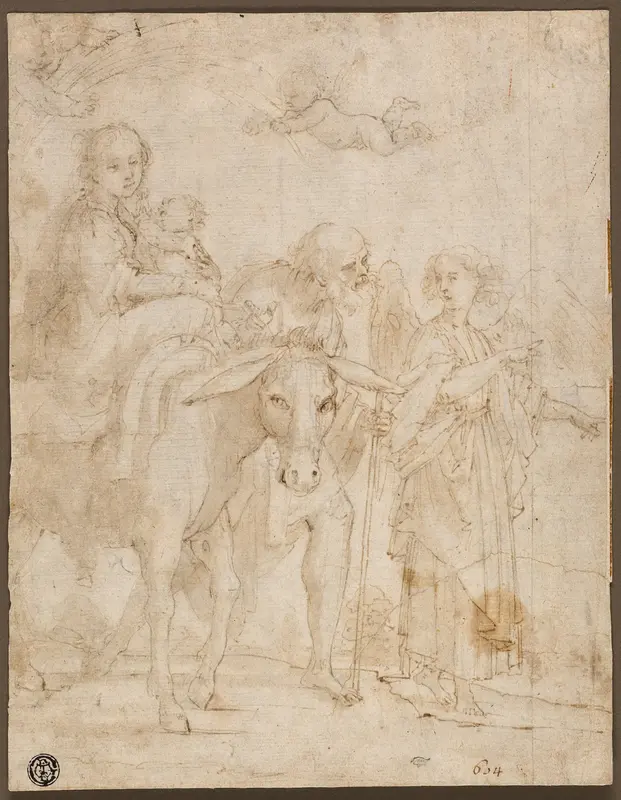 Flight into Egypt Wall Art by Giovanni Baglione - High-Resolution Digital Print