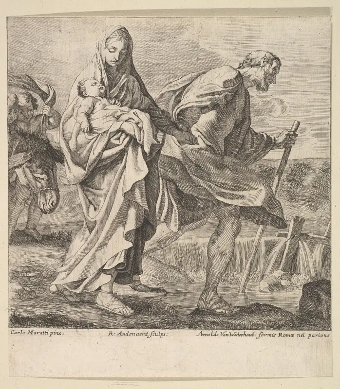Flight into Egypt Wall Art by Robert van Audenaerde - High-Resolution Digital Print