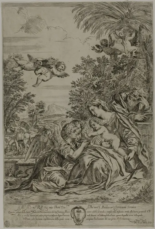 Flight into Egypt Wall Art by Pier Francesco Mola - High-Resolution Digital Print