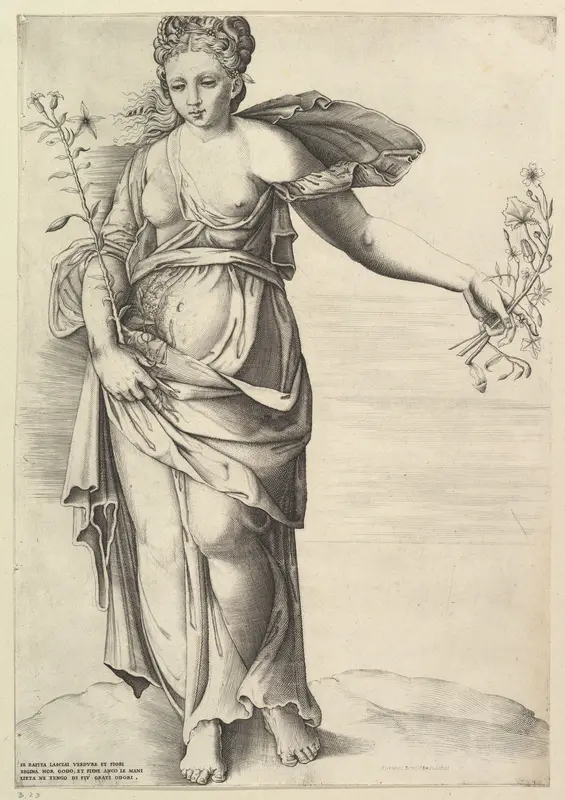 Flora Wall Art by Anonymous, Italian, second half of the 16th century - High-Resolution Digital Print