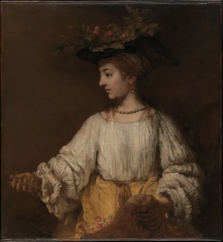 Flora Wall Art by Rembrandt (Rembrandt van Rijn) - High-Resolution Digital Print