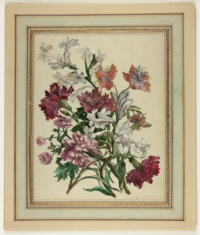 Floral Piece Wall Art by Jean Baptiste Monnoyer - High-Resolution Digital Print