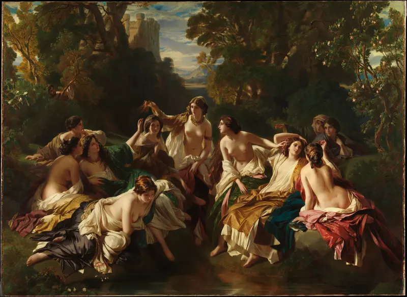 Florinda Wall Art by Franz Xaver Winterhalter - High-Resolution Digital Print