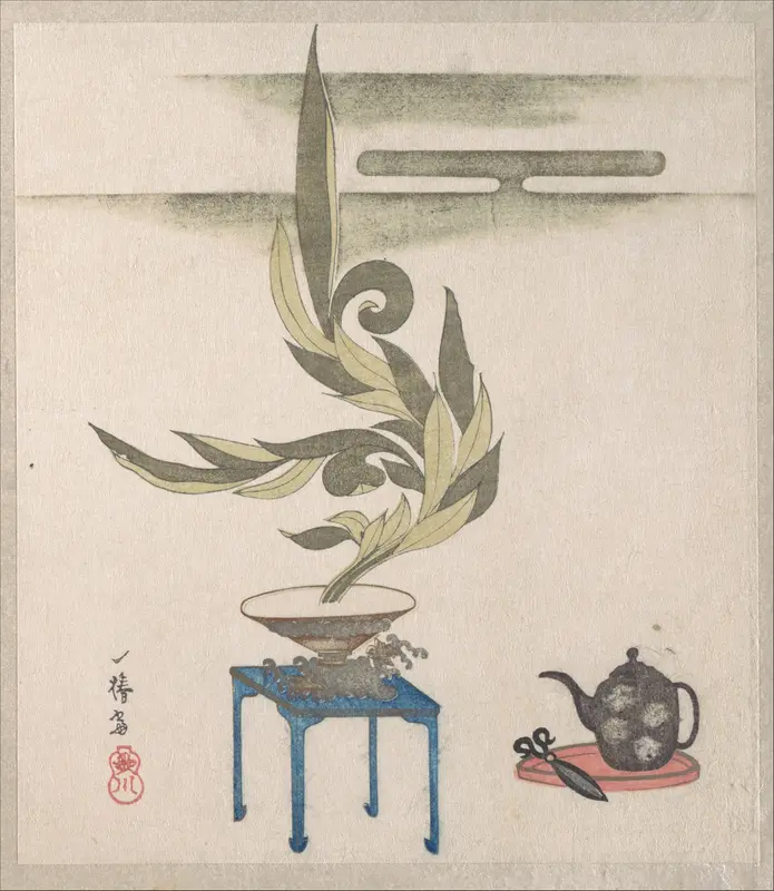 Flower Arrangement Wall Art by Utagawa Itchinsai - High-Resolution Digital Print
