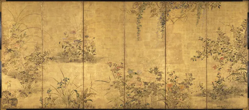 Flowering Plants and Vegetables of the Four Seasons Wall Art by Unknown - High-Resolution Digital Print
