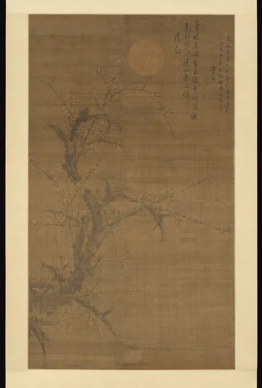 Flowering Plum in Moonlight and Snow Wall Art by Liu Shiru - High-Resolution Digital Print
