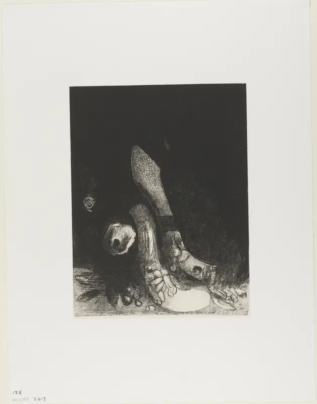 Flowers Fall and the Head of a Python Appears, plate 5 of 24
