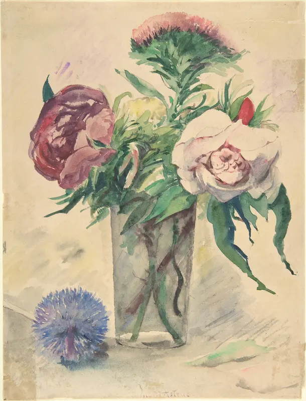 Flowers in a Vase Wall Art by Zacharie Astruc - High-Resolution Digital Print