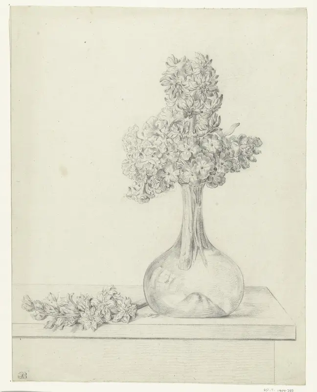 Flowers in a Vase Wall Art by Jean Bernard - High-Resolution Digital Print