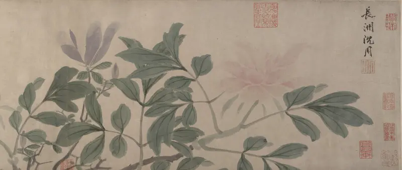 Flowers of the Four Seasons Wall Art by Shen Zhou - High-Resolution Digital Print