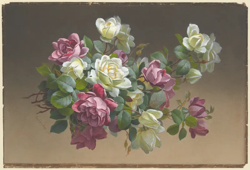 Flowers: Roses Wall Art by Paul de Longpré - High-Resolution Digital Print