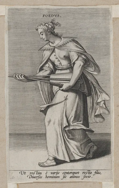 Foedus, from "Proposopographia" Wall Art by Philips Galle - High-Resolution Digital Print
