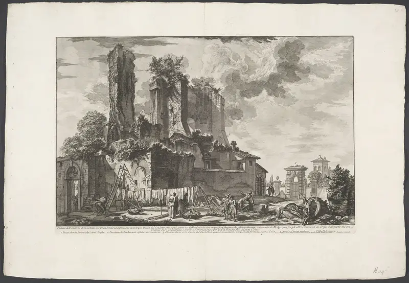 Fontana dell'Acqua Giulia te Rome Wall Art by Unknown - High-Resolution Digital Print