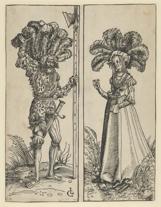 Footsoldier with Halberd Wall Art by Lucas Cranach the Elder - High-Resolution Digital Print