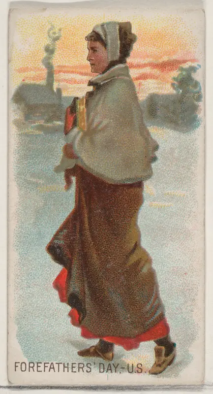 Forefather's Day, United States, from the Holidays series (N80) for Duke brand cigarettes Wall Art by W. Duke, Sons & Co. - High-Resolution Digital Print