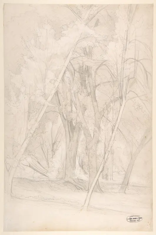 Forest Interior Wall Art by Henri-Joseph Harpignies - High-Resolution Digital Print