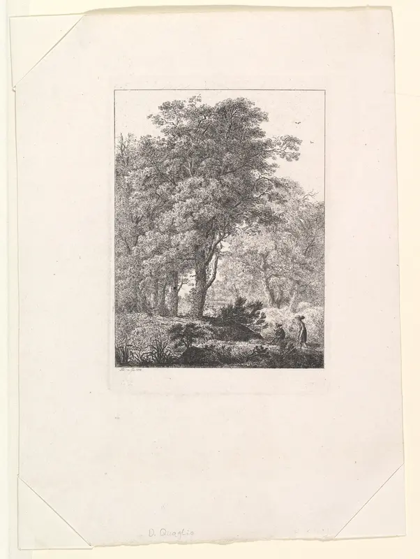 Forest Landscape Wall Art by Domenico Quaglio II - High-Resolution Digital Print