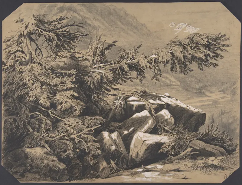 Fôrets et Montagnes Wall Art by Alexandre Calame - High-Resolution Digital Print