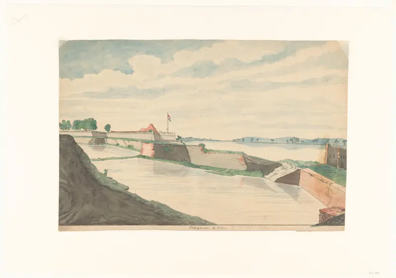 Fort Kranganoor bij Cochin Wall Art by Unknown - High-Resolution Digital Print
