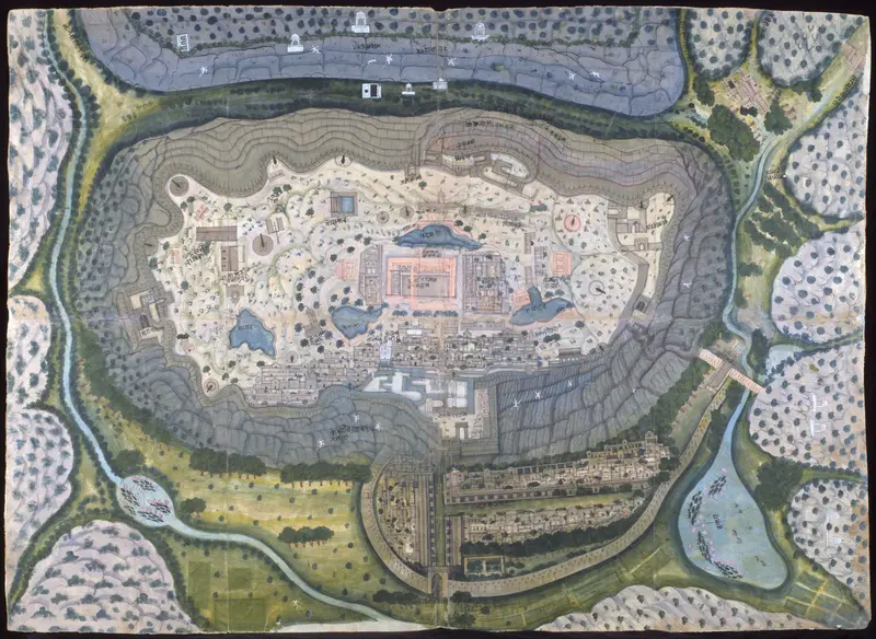 Fortified City of Ranthambhor Wall Art by Bagta - High-Resolution Digital Print