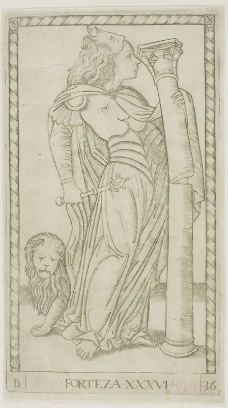 Fortitude, plate 36 from Genii and Virtues